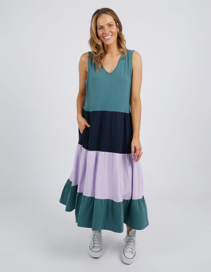 Elm Gradient Tiered Dress - Lilac