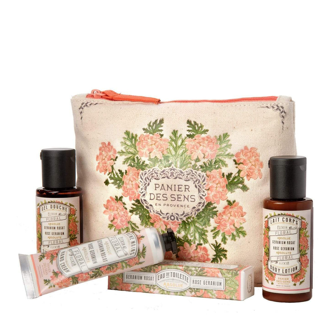 Panier Des Sens Rose Geranium Travel Gift Set