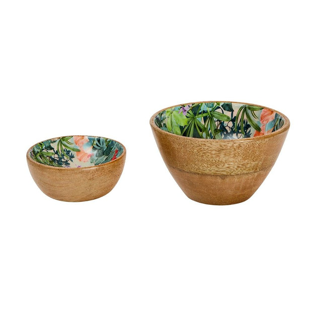 Mangowood Dip and Nut Bowl Set of 2 – Wild Flower