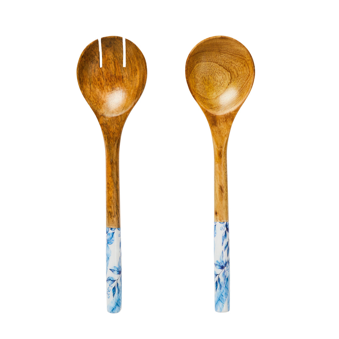 Mangowood Servers – Set of 2 – Essence Blue & White