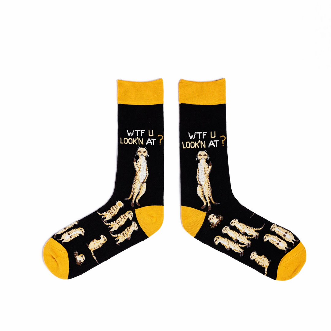 Mad Meerkats Mens Socks