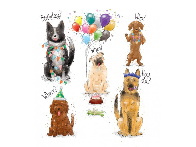 Mini Card - Birthday Dogs
