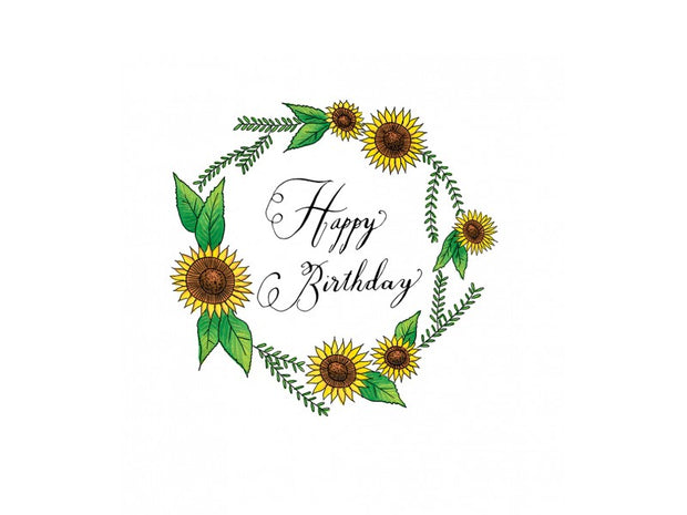 Mini Card - Sunflower Happy Birthday