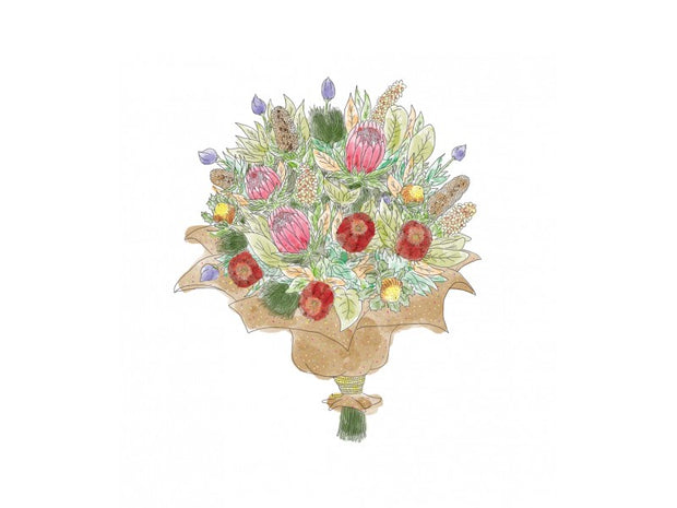 Mini Card - Native Floral Bouquet