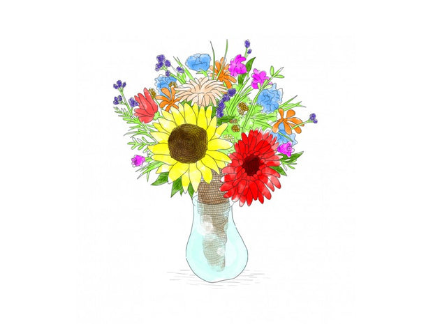 Mini Card - Flower Vase
