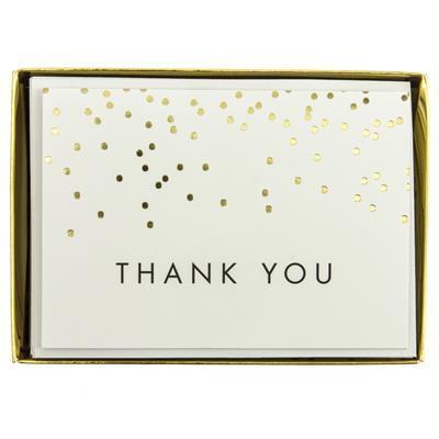 Falling Dots Thank You Boxed Cards by Graphique