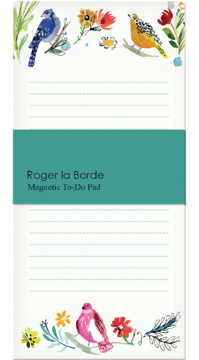 Wild Batik Magnet Notepad by Roger la Borde