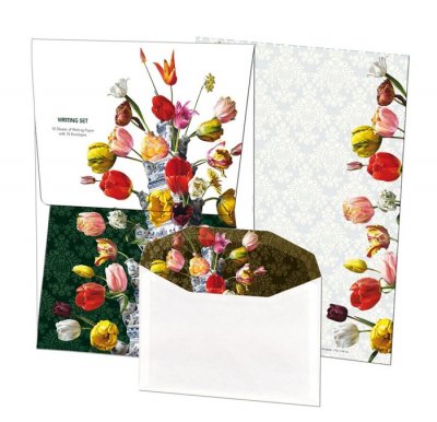 Bekking & Blitz Flower Still Life with Tulipvase Writing Paper Set