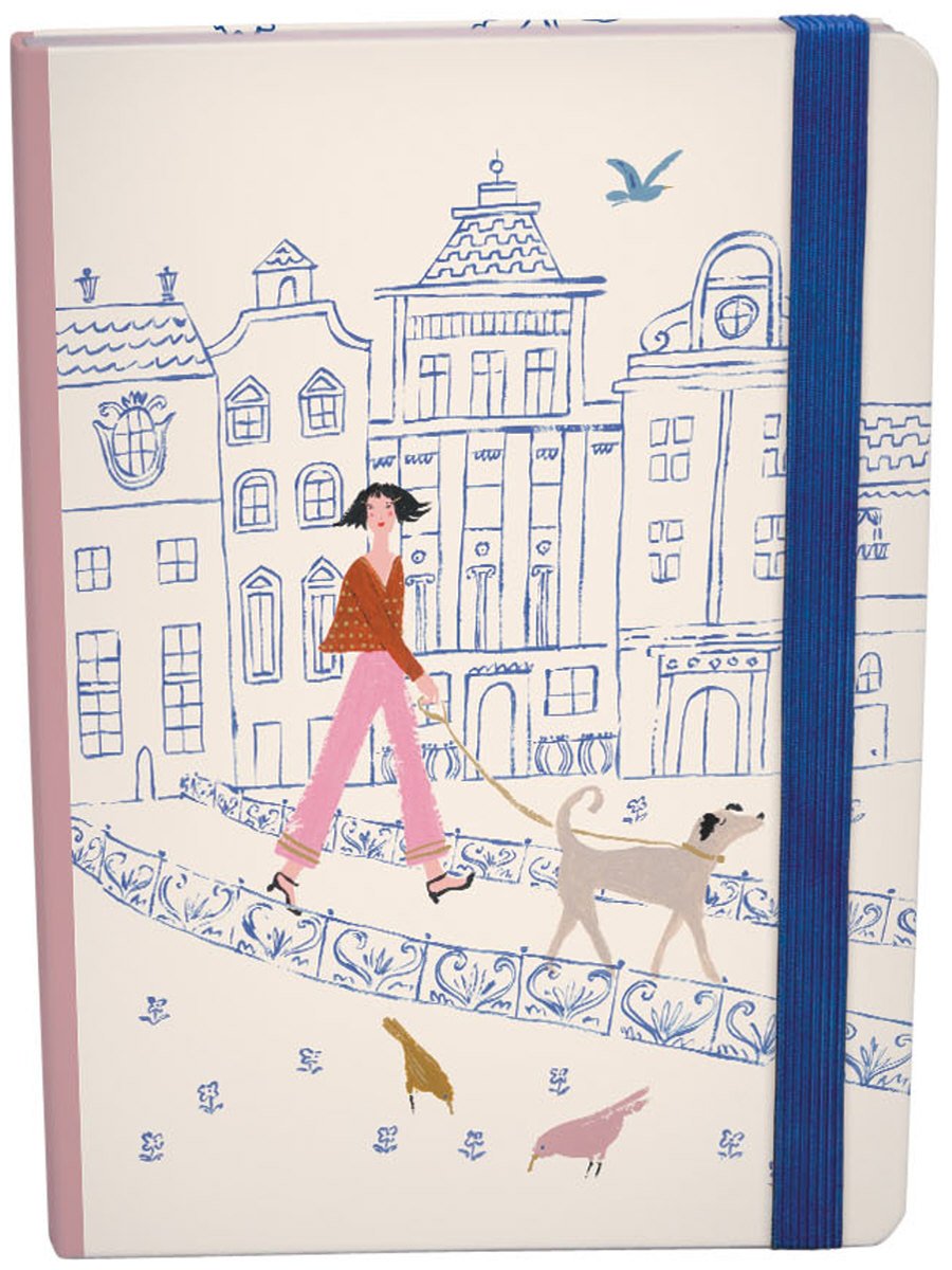 Roger la Borde Walk This Way A5 Blank Journal with elastic