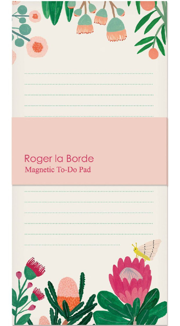 Roger la Borde King Protea Magnet Notepad