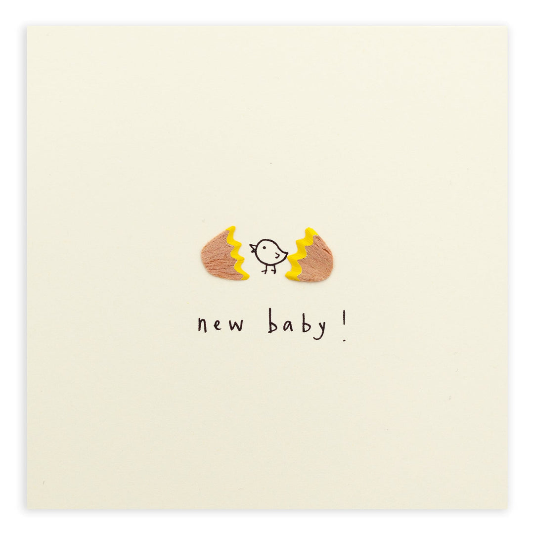 Ruth Jackson Pencil Shavings New Baby Greeting Card