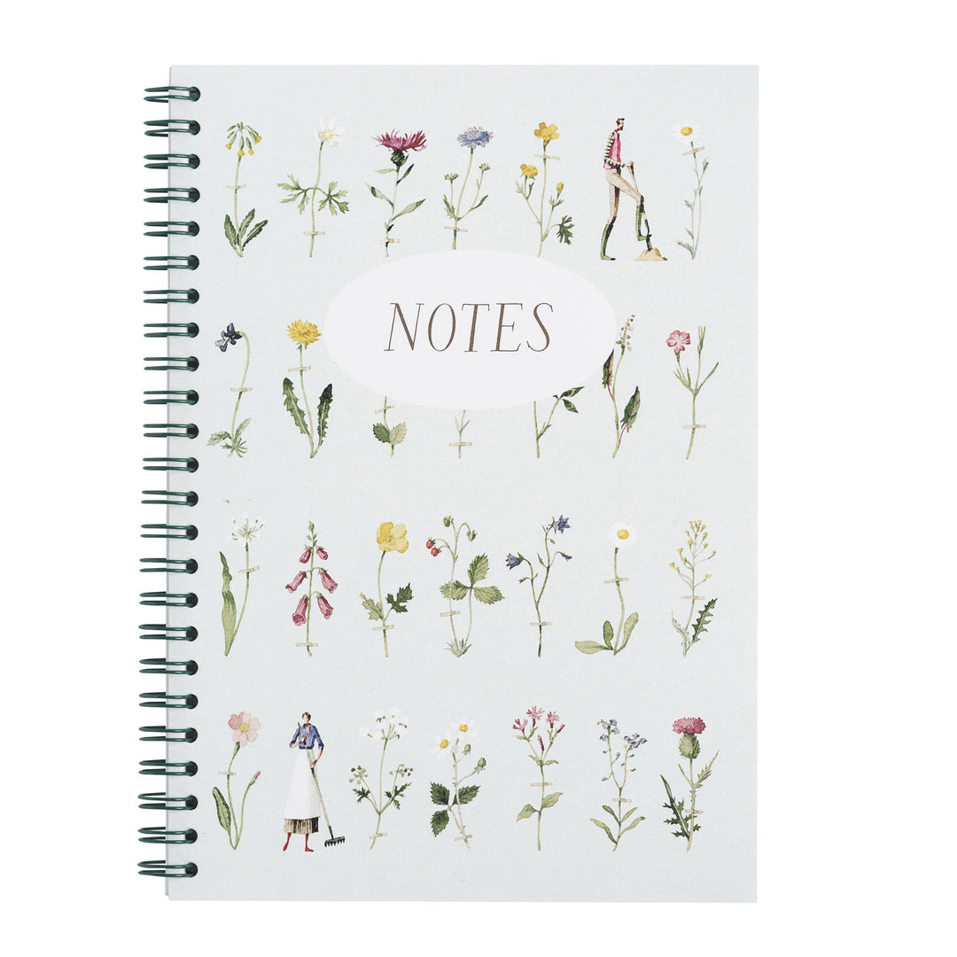 Laura Stoddard Wild Flowers A5 Wiro Notebook