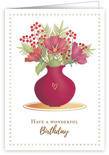 Quire Cards Wonderful Birthday Greeting Card