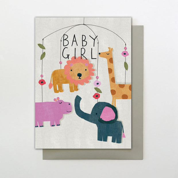 Stop the Clock Baby Girl Card