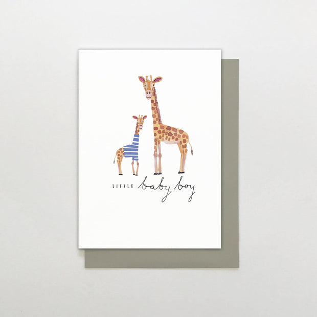 Stop the Clock Little Baby Boy Card