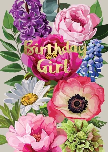 Sarah Kelleher Birthday Girl Fabulous Foils Card