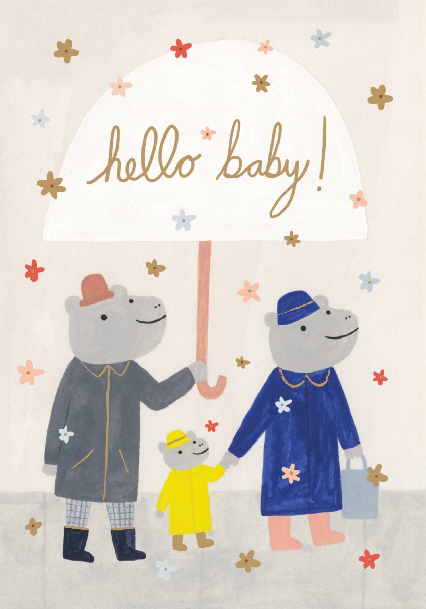 Hello Baby Chicago School Petite Card