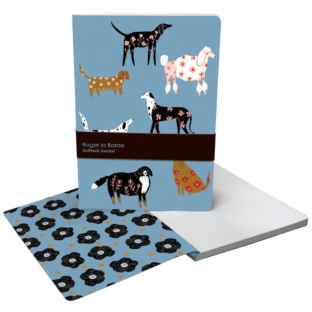 Roger la Borde Cinnamon and Ginger A5 Dogs Softback Journal