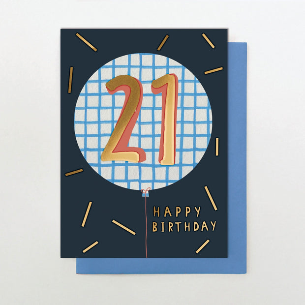Stop the Clock 21st Birthday Greeting Card
