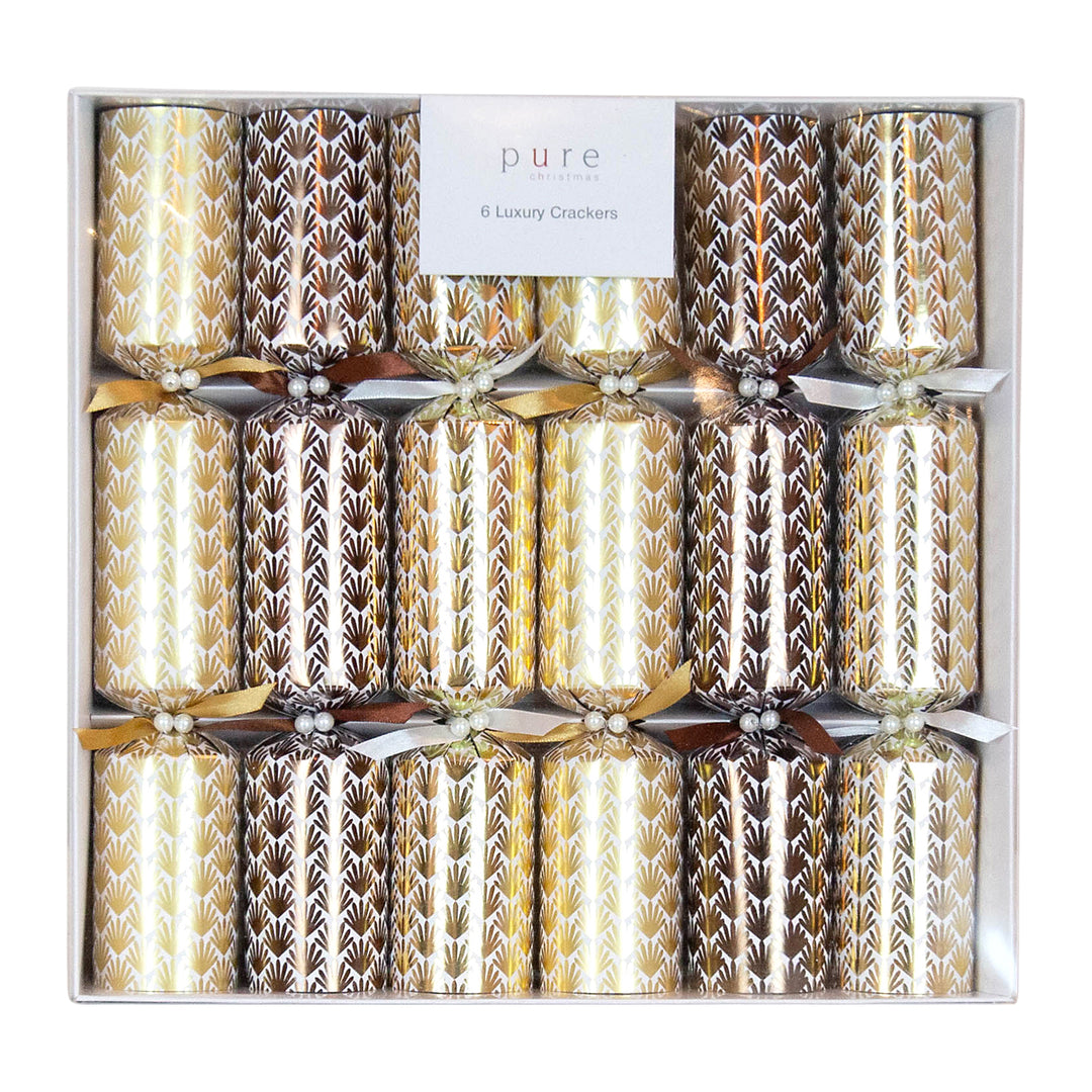 Gold Fleur De Lys Christmas Crackers