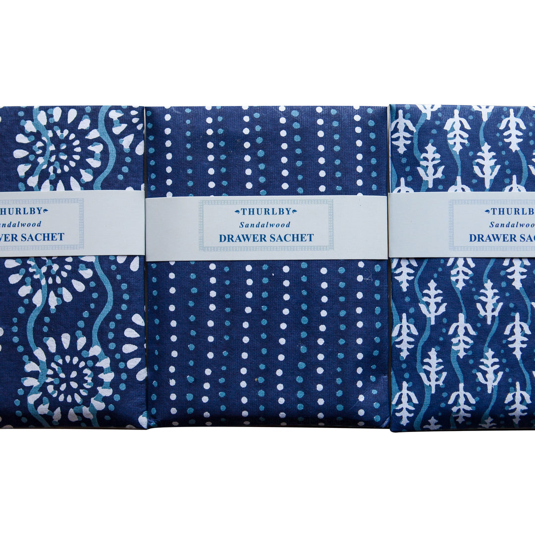 Indigo Drawer Sachet - Sandalwood