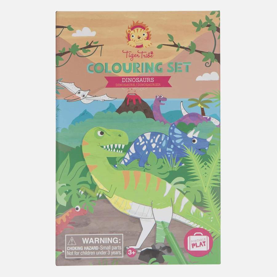 Tiger Tribe Coluring Set - Dinosaurs