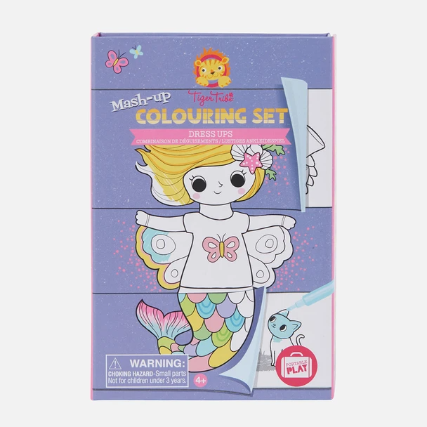 Tiger Tribe Mash-Up Colouring Set - Dress Ups