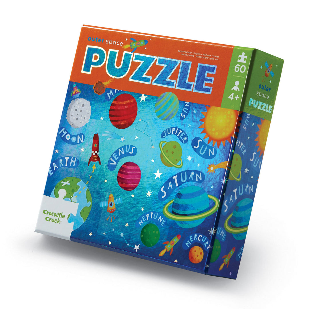 Crocodile Creek Foil Puzzle 60 pc - Outer Space
