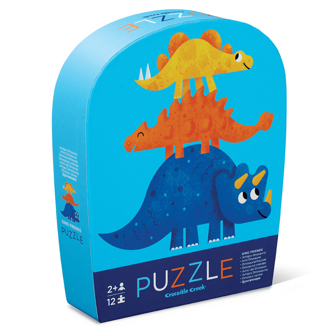 Crocodile Creek Mini Puzzle 12 pc - Dino Friends