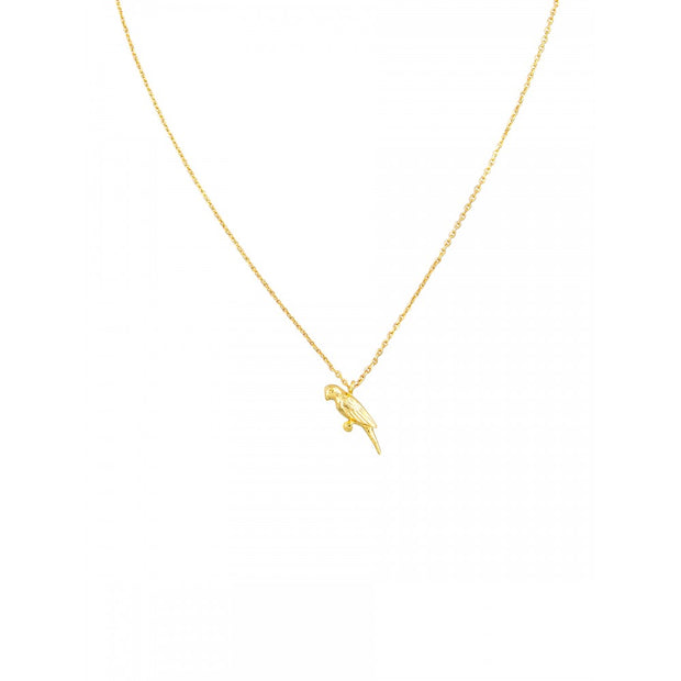 Gold Parrot Necklace by Tiger Tree