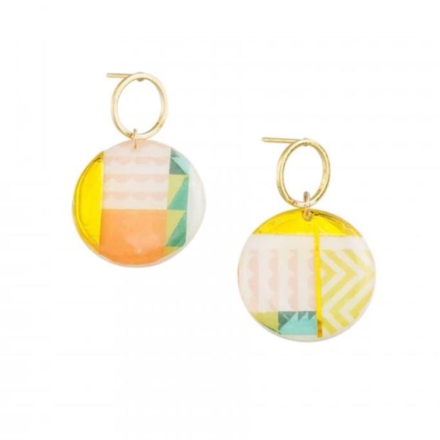 Tiger Tree Gold Summer Holiday Earrings