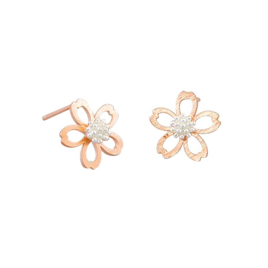 Tiger Tree Rose Gold Baby Blossom Earrings