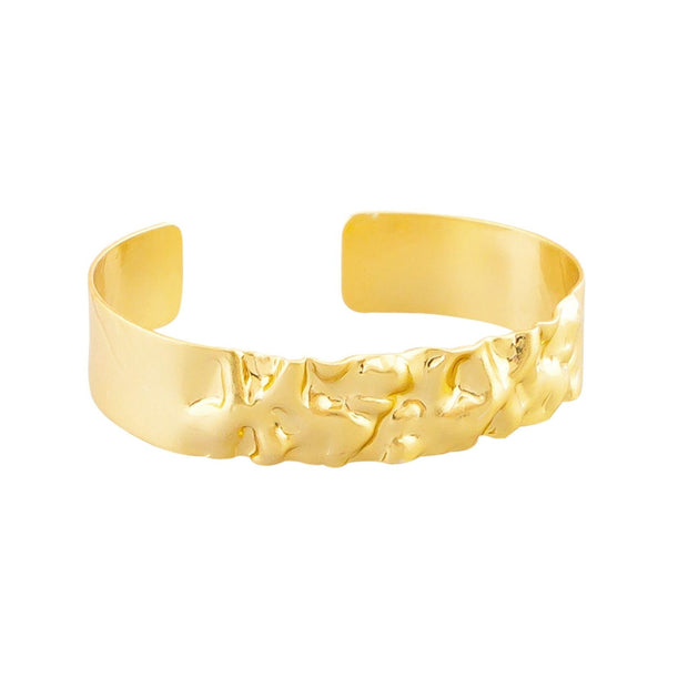 Tiger Tree Gold Crinkle Cuff