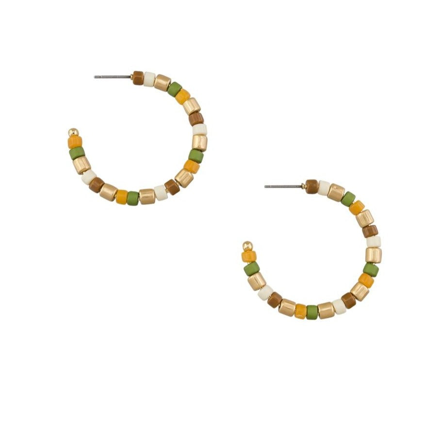 Tiger Tree Desert Capri Hoop Earrings