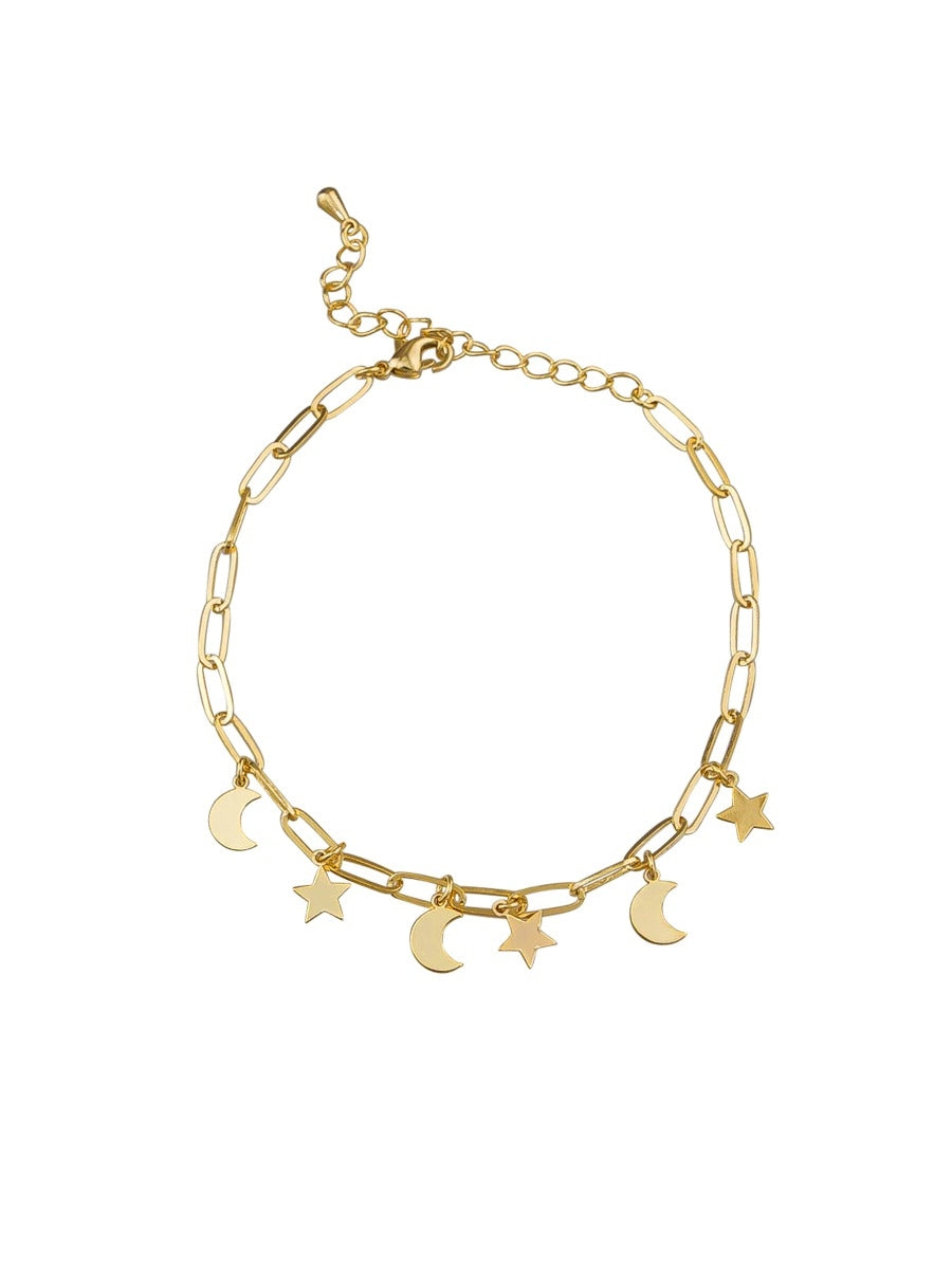Tiger Tree Gold Celestial Bracelet