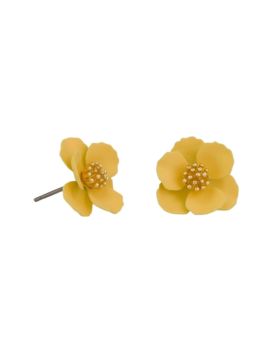 Tiger Tree Sweet Lemon Pansy Earrings