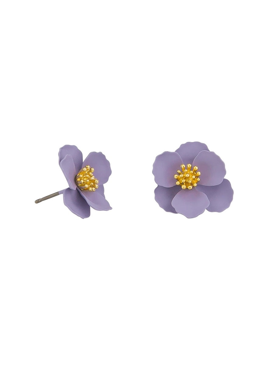 Tiger Tree Lolly Lilac Pansy Earrings