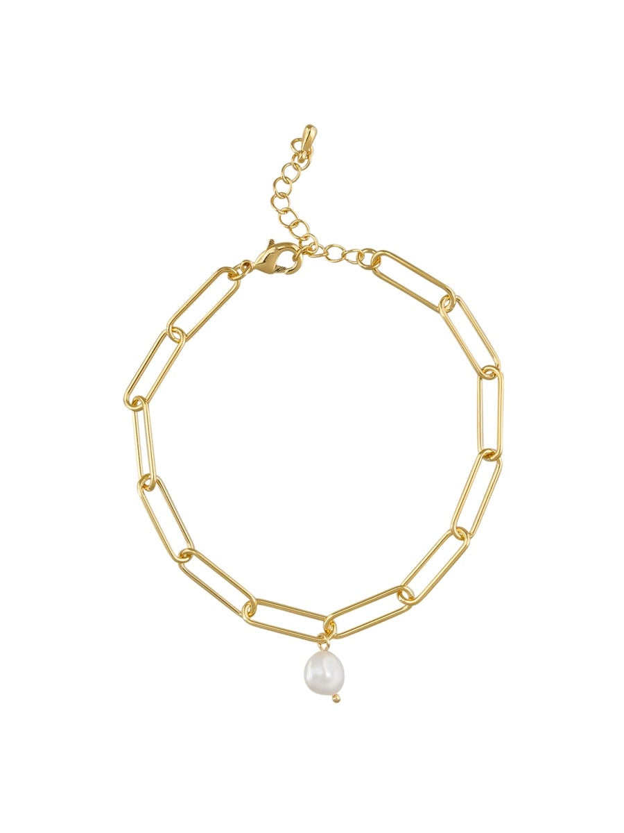 Tiger Tree Gold Fresh Water Pearl Bracelet