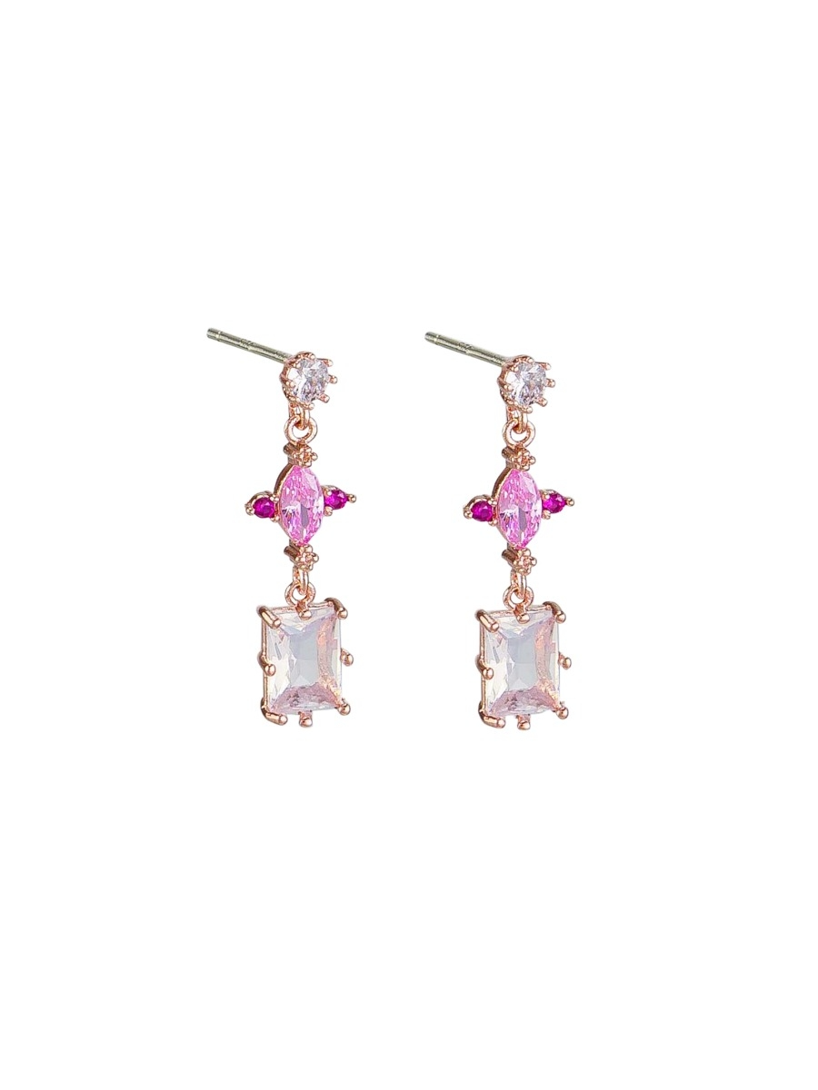 Tiger Tree Crystal Deco Drop Earrings