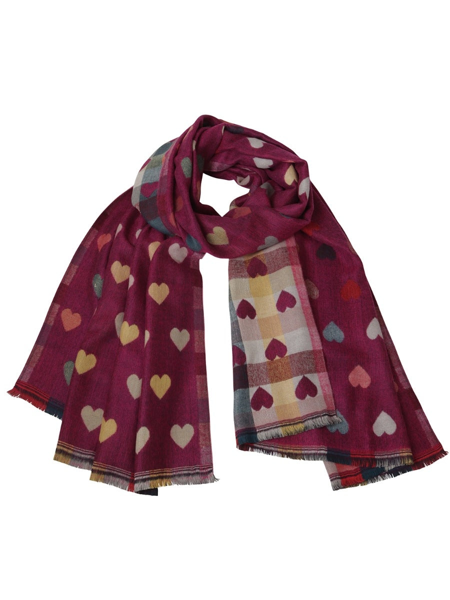 Tiger Tree Fuchsia Romance Scarf