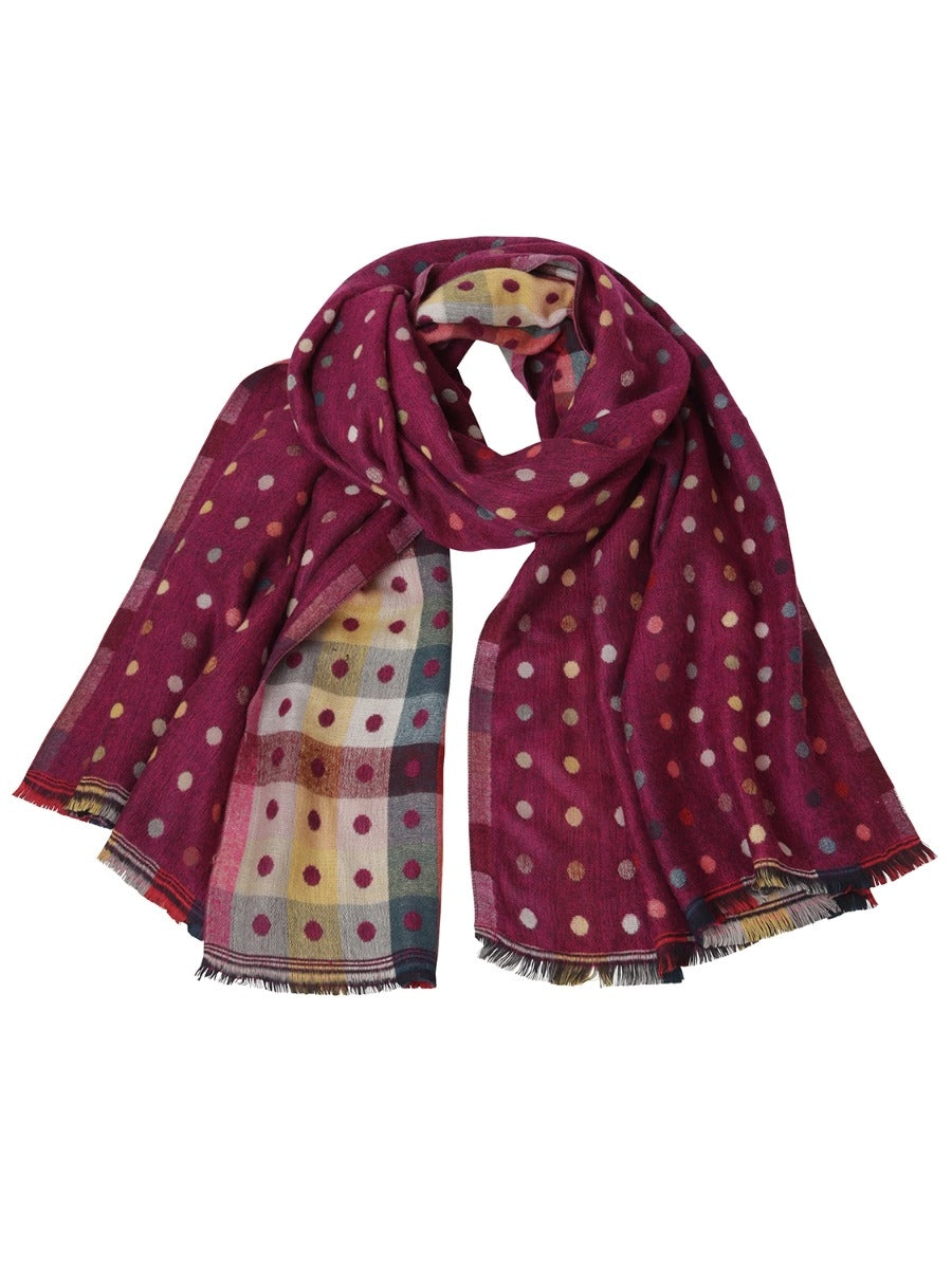 Tiger Tree Fuchsia She's Dotty Scarf