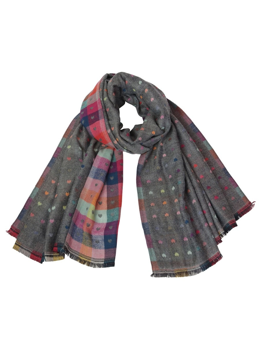 Tiger Tree Smoke Piccolo Romance Scarf