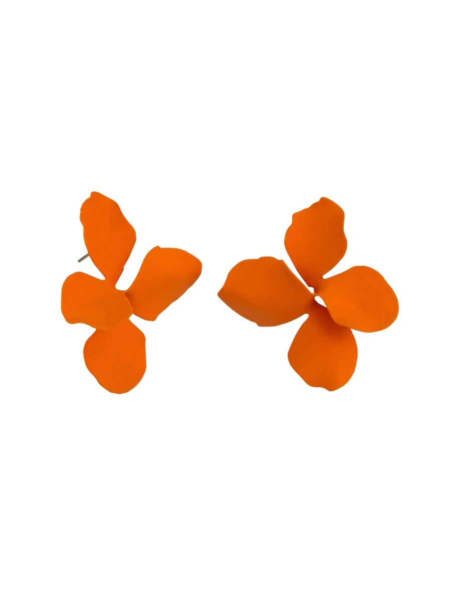 Tiger Tree Orange Flora Earrings