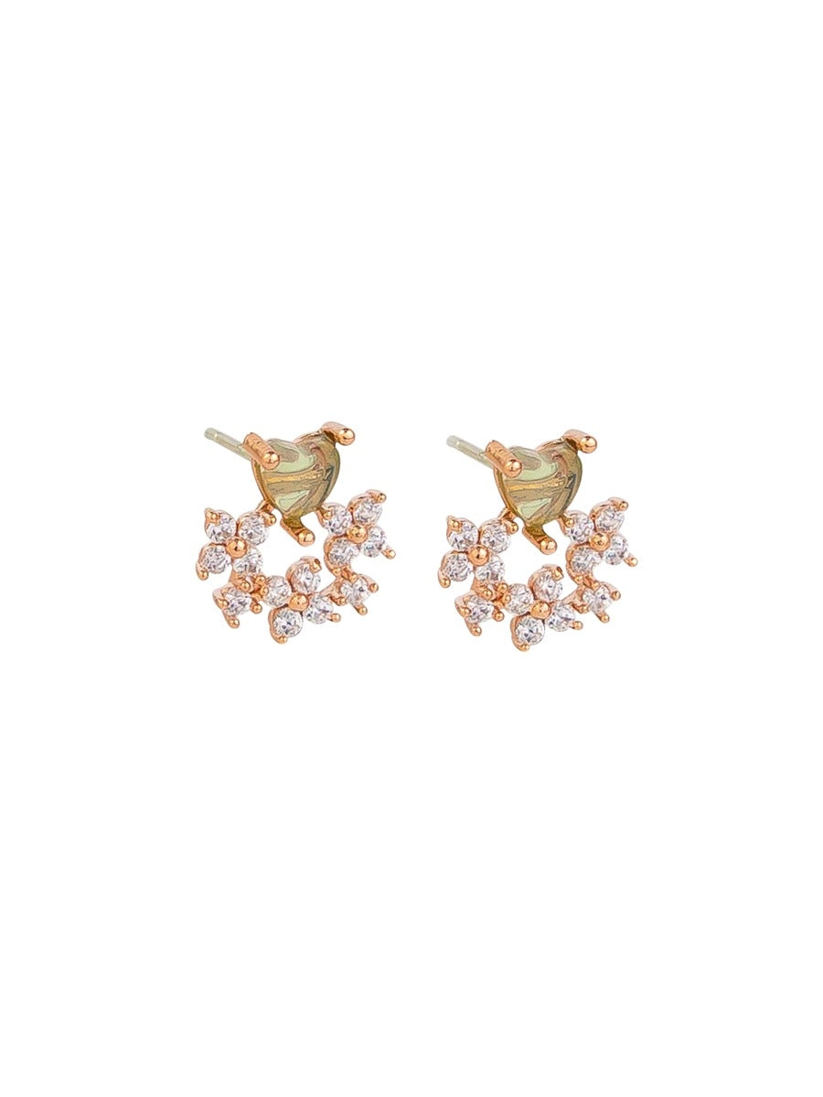 Tiger Tree Rose Gold Mirabell Garden Earrings