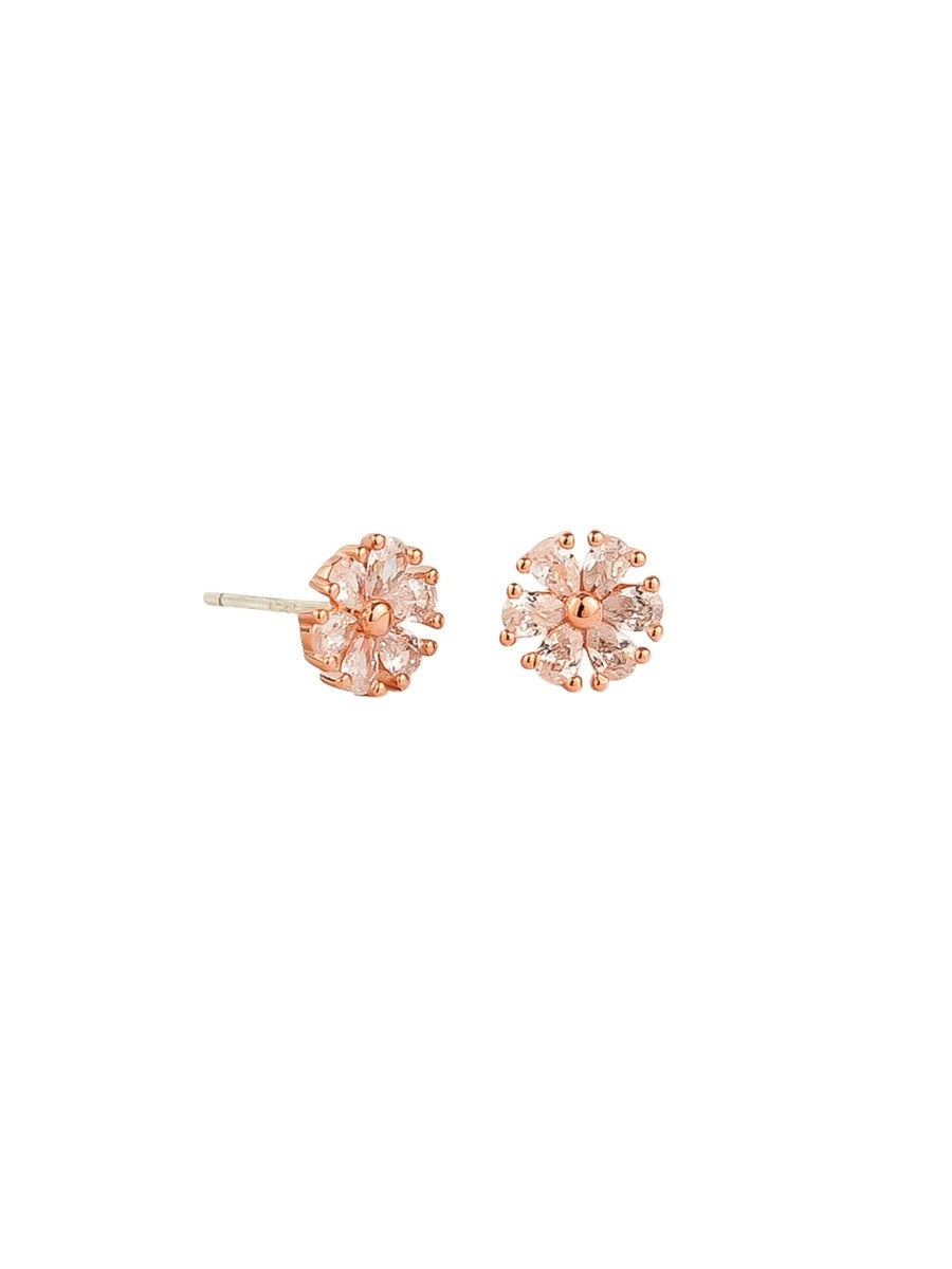 Tiger Tree Crystal Flower Studs
