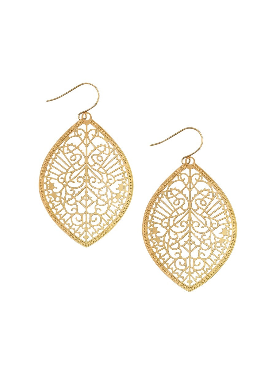 Tiger Tree Gold Summer Festival Earrings