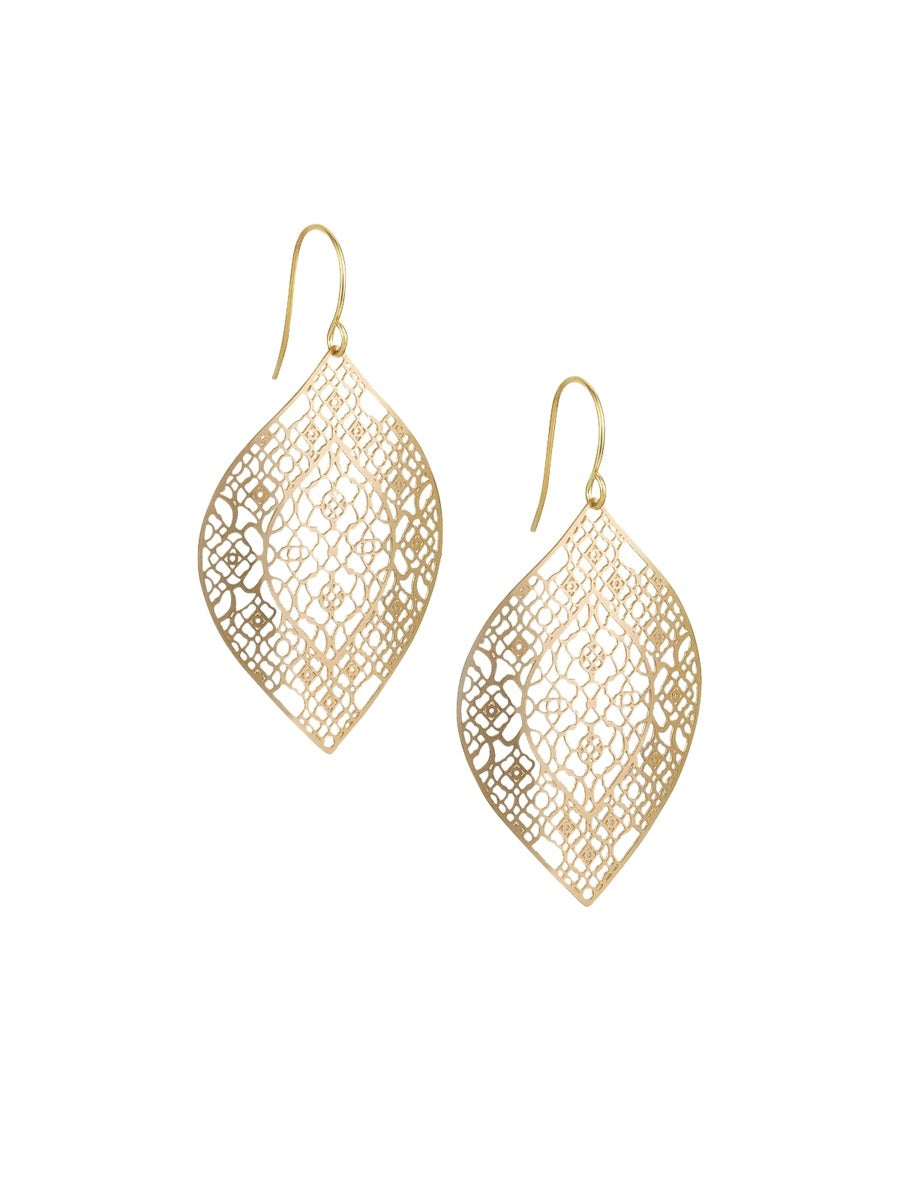 Tiger Tree Gold Mecca Earrings