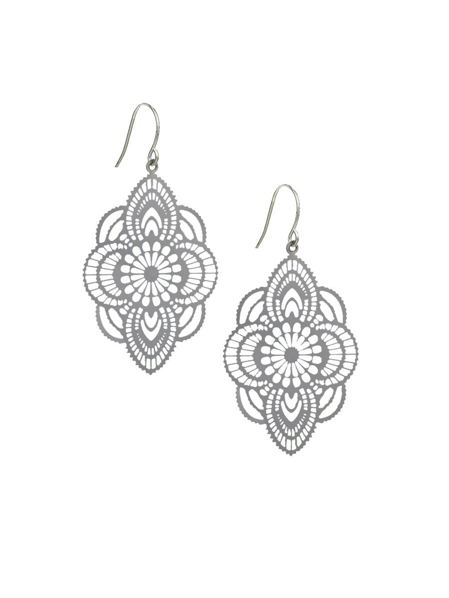 Tiger Tree Silver Honey Bee Studs