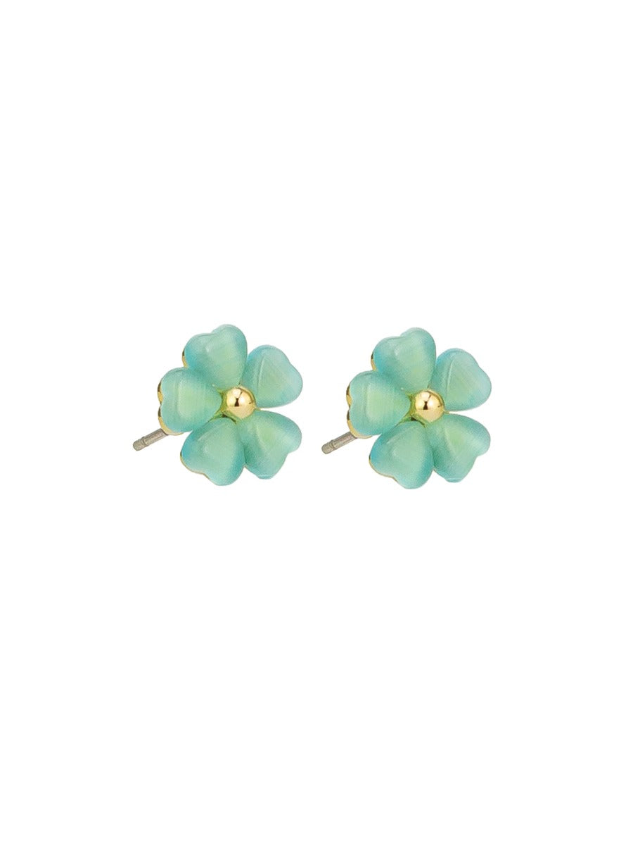 Tiger Tree Blue Tiny Flower Stud