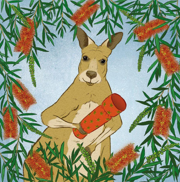 CMRI Charity Christmas Card Pack - Brush Kangaroo